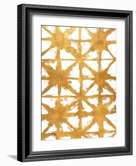 Shibori Gold IV-Elizabeth Medley-Framed Art Print