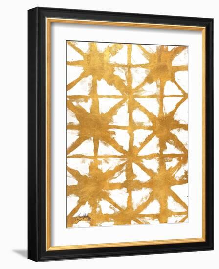 Shibori Gold IV-Elizabeth Medley-Framed Art Print