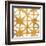 Shibori Gold Square IV-Elizabeth Medley-Framed Art Print