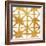 Shibori Gold Square IV-Elizabeth Medley-Framed Art Print