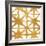 Shibori Gold Square IV-Elizabeth Medley-Framed Art Print