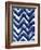 Shibori Zig Zag-Elizabeth Medley-Framed Art Print