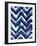 Shibori Zig Zag-Elizabeth Medley-Framed Art Print