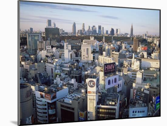 Shibuya Area Skyline with Shinjuku in the Background, Japan, Tokyo-Steve Vidler-Mounted Photographic Print