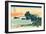 Shichiri Beach in Sagami Province, c.1830-Katsushika Hokusai-Framed Giclee Print