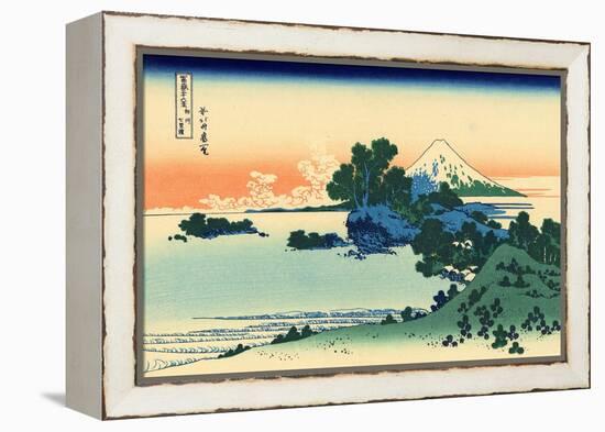 Shichiri Beach in Sagami Province, c.1830-Katsushika Hokusai-Framed Premier Image Canvas