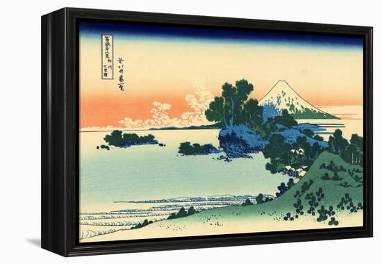 Shichiri Beach in Sagami Province, c.1830-Katsushika Hokusai-Framed Premier Image Canvas