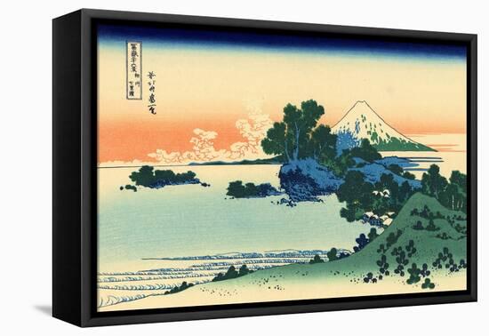 Shichiri Beach in Sagami Province, c.1830-Katsushika Hokusai-Framed Premier Image Canvas