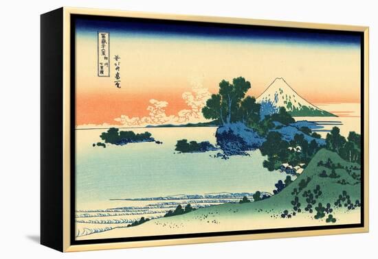 Shichiri Beach in Sagami Province, c.1830-Katsushika Hokusai-Framed Premier Image Canvas