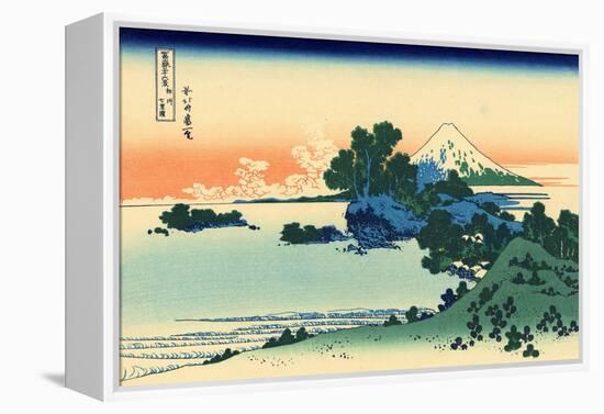 Shichiri Beach in Sagami Province, c.1830-Katsushika Hokusai-Framed Premier Image Canvas