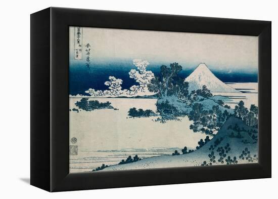 Shichiri Beach in Sagami Province, Katsushika Hokusai, Japan, Edo Period 1830-1833-Katsushika Hokusai-Framed Stretched Canvas