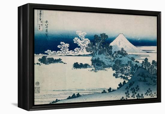 Shichiri Beach in Sagami Province, Katsushika Hokusai, Japan, Edo Period 1830-1833-Katsushika Hokusai-Framed Stretched Canvas