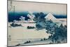 Shichiri Beach in Sagami Province, Katsushika Hokusai, Japan, Edo Period 1830-1833-Katsushika Hokusai-Mounted Art Print