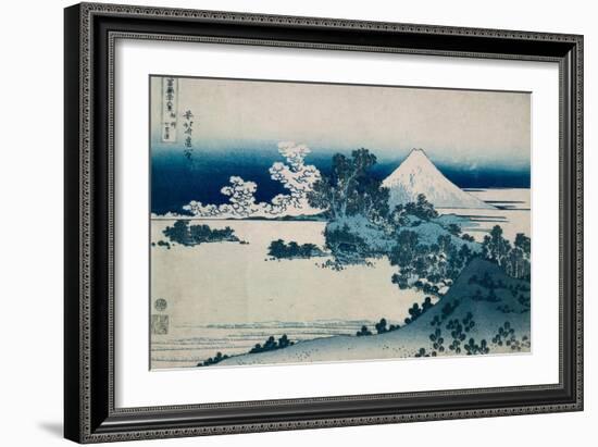 Shichiri Beach in Sagami Province, Katsushika Hokusai, Japan, Edo Period 1830-1833-Katsushika Hokusai-Framed Art Print
