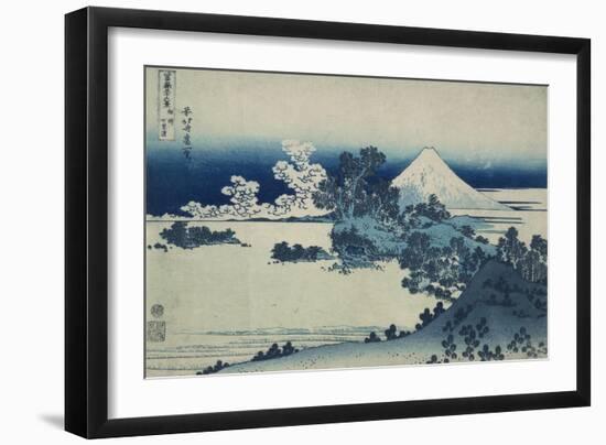 Shichiri Beach in Sagami Province, Katsushika Hokusai, Japan, Edo Period 1830-1833-Katsushika Hokusai-Framed Art Print