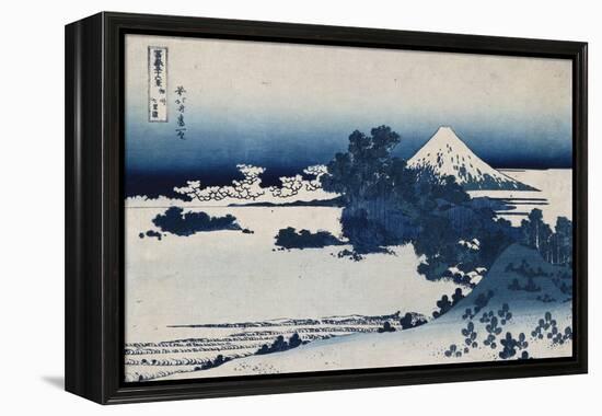 Shichirigahama in Suruga Province'- from the Series 'The Thirty Six Views of Mount Fuji'-Katsushika Hokusai-Framed Premier Image Canvas