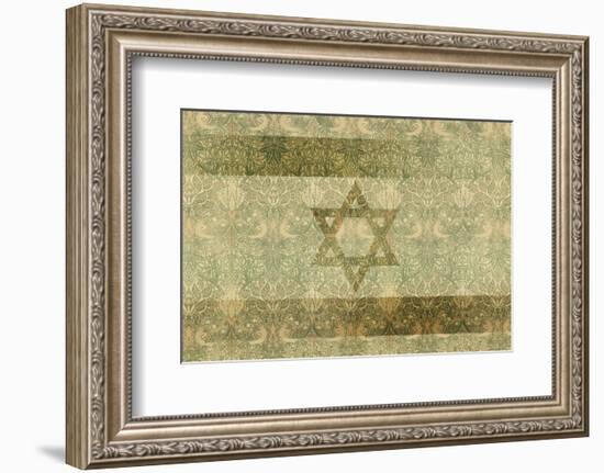 Shield of David in Hazel and Green-null-Framed Premium Giclee Print