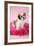 Shih Tzu 10 Week Old Puppy on Pink Cushion-null-Framed Photographic Print