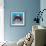 Shih Tzu on Blue-Carolee Vitaletti-Framed Art Print displayed on a wall