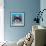 Shih Tzu on Blue-Carolee Vitaletti-Framed Art Print displayed on a wall