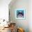 Shih Tzu on Blue-Carolee Vitaletti-Framed Art Print displayed on a wall