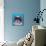 Shih Tzu on Blue-Carolee Vitaletti-Mounted Art Print displayed on a wall