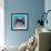 Shih Tzu on Blue-Carolee Vitaletti-Framed Art Print displayed on a wall