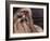 Shih Tzu Portrait with Hair Tied Up, Head Tilted to One Side-Adriano Bacchella-Framed Photographic Print