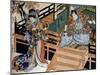 Shiki No Nagame Maru-Ni-I No Toshi, Toshi Actor, Scene from the Four Seasons, 1839-Utagawa Kunisada-Mounted Giclee Print