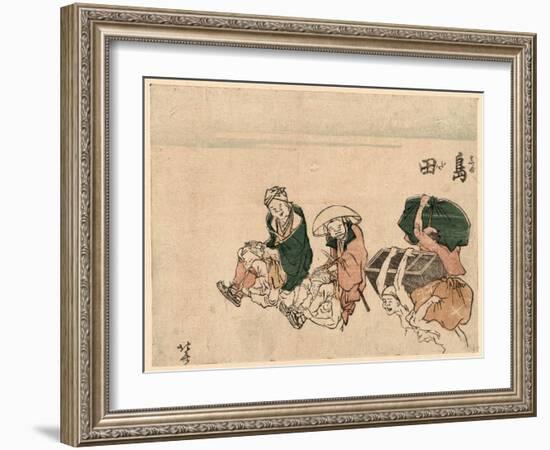 Shimada-Katsushika Hokusai-Framed Giclee Print