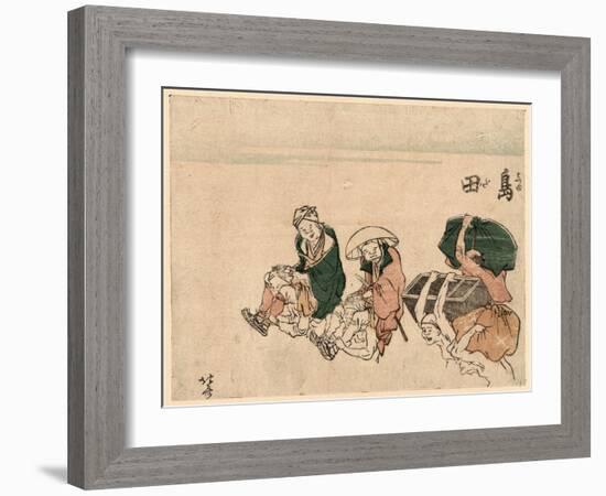 Shimada-Katsushika Hokusai-Framed Giclee Print