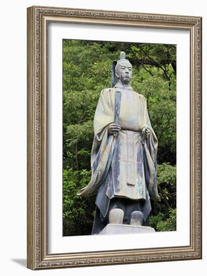 Shimadzu Tadoyoshi Statue, Tanshoen Garden, Kagoshima City, Kyushu Island, Japan, Asia-Richard Cummins-Framed Photographic Print