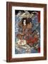 Shimamura Danjo Takanori Riding the Waves on the Backs of Large Crabs-Kuniyoshi Utagawa-Framed Giclee Print