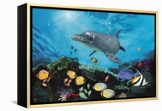 Shimmer Bay-Scott Westmoreland-Framed Stretched Canvas