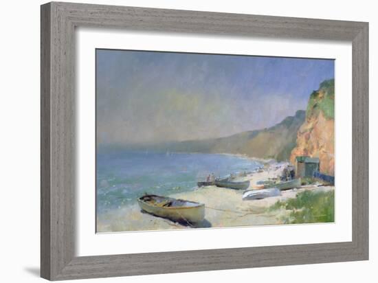 Shimmering Beach, Budleigh Salterton-Trevor Chamberlain-Framed Giclee Print