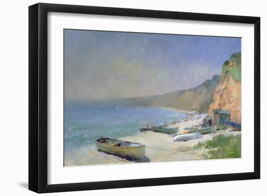 Shimmering Beach, Budleigh Salterton-Trevor Chamberlain-Framed Giclee Print