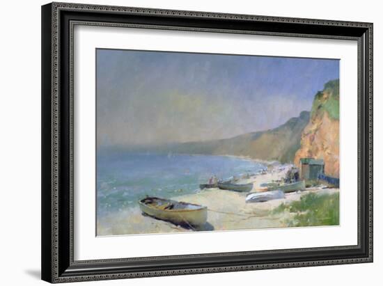 Shimmering Beach, Budleigh Salterton-Trevor Chamberlain-Framed Giclee Print