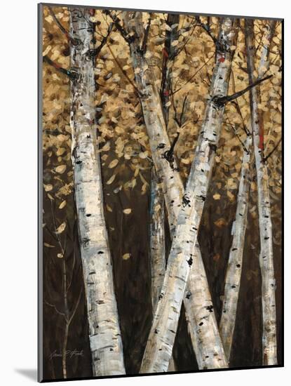 Shimmering Birches 1-Arnie Fisk-Mounted Art Print