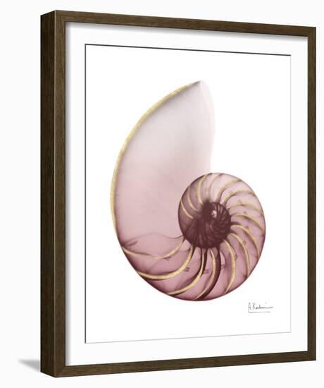 Shimmering Blush Snail 1-Albert Koetsier-Framed Photo