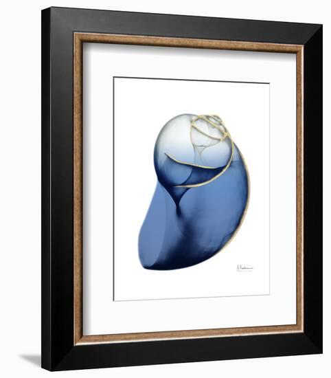 Shimmering Indigo Snail 2-Albert Koetsier-Framed Photo