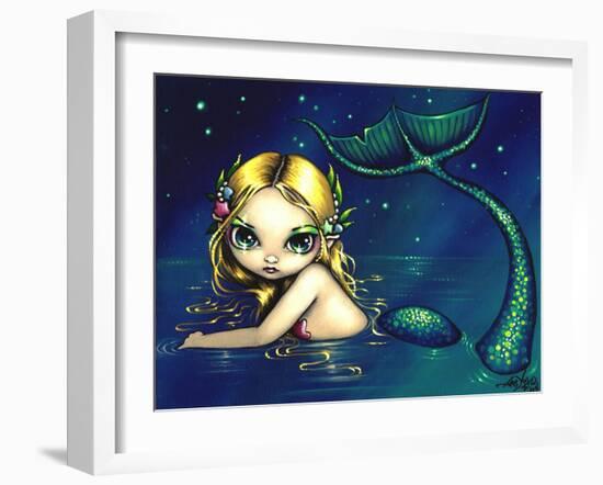 Shimmering Mermaid-Jasmine Becket-Griffith-Framed Art Print