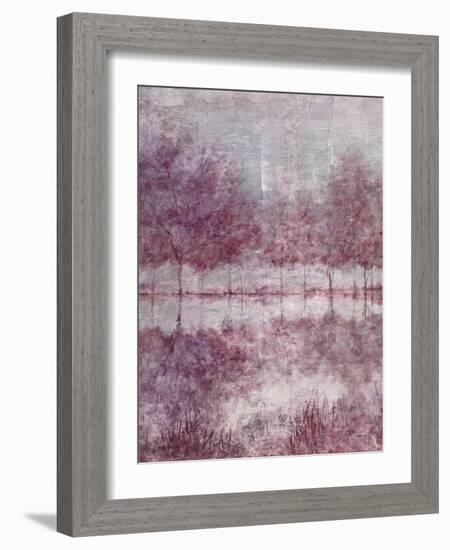 Shimmering Plum Landscape 1-Jill Schultz McGannon-Framed Art Print