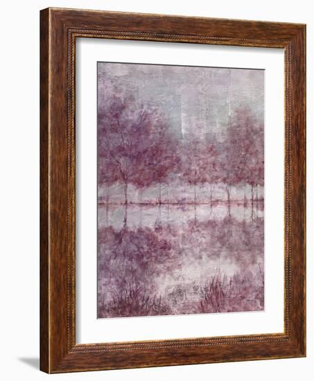 Shimmering Plum Landscape 1-Jill Schultz McGannon-Framed Art Print