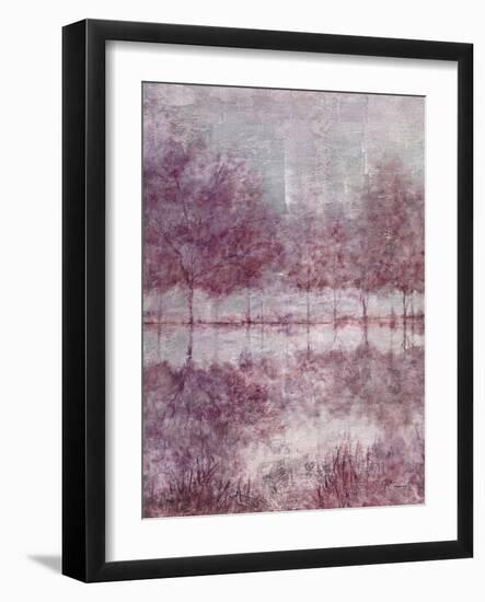 Shimmering Plum Landscape 1-Jill Schultz McGannon-Framed Art Print