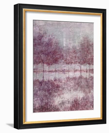 Shimmering Plum Landscape 1-Jill Schultz McGannon-Framed Art Print