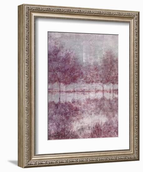 Shimmering Plum Landscape 1-Jill Schultz McGannon-Framed Art Print