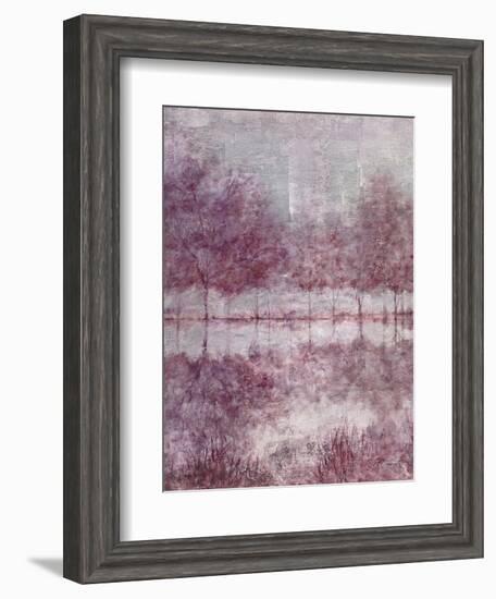 Shimmering Plum Landscape 1-Jill Schultz McGannon-Framed Art Print