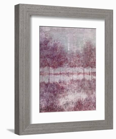 Shimmering Plum Landscape 1-Jill Schultz McGannon-Framed Art Print