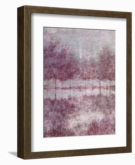 Shimmering Plum Landscape 1-Jill Schultz McGannon-Framed Art Print