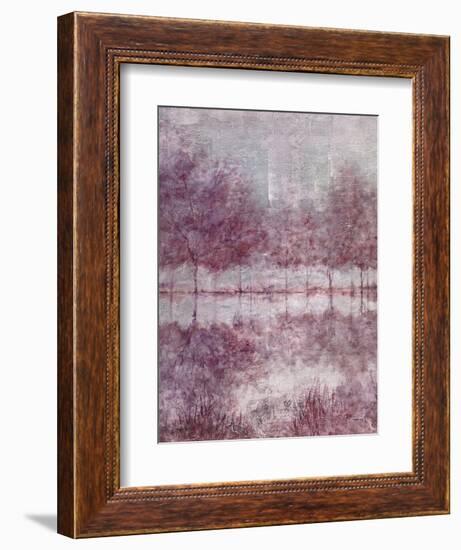 Shimmering Plum Landscape 1-Jill Schultz McGannon-Framed Art Print